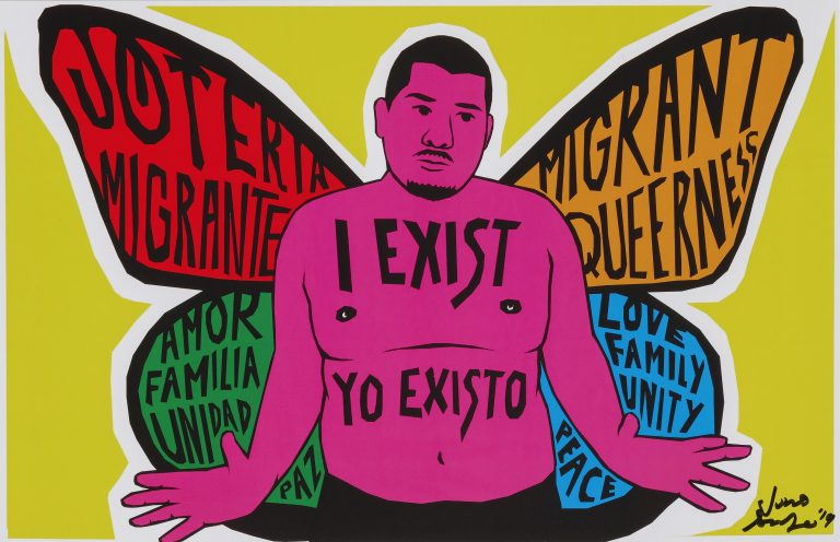 ulio Salgado, Queer Butterfly: I Exist, 2019, inkjet print op papier, Smithsonian American Art Museum, museum aankoop via de Lichtenberg Family Foundation, 2020.37.5, © 2020, Julio Salgado.